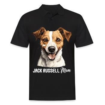 Hund Jack Russell - Männer Poloshirt - Schwarz - Vorne - Kai (181cm)