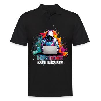 Le mantra du piratage éthique : renifler les - Polo Homme - noir - Devant - Kai (181cm)