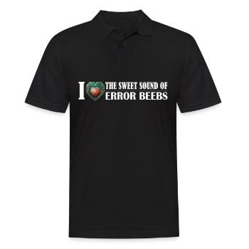 Ich liebe den Klang der Fehler Beebs Symphonie der - Männer Poloshirt - Schwarz - Vorne - Kai (181cm)