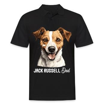 Hund Jack Russell - Männer Poloshirt - Schwarz - Vorne - Kai (181cm)