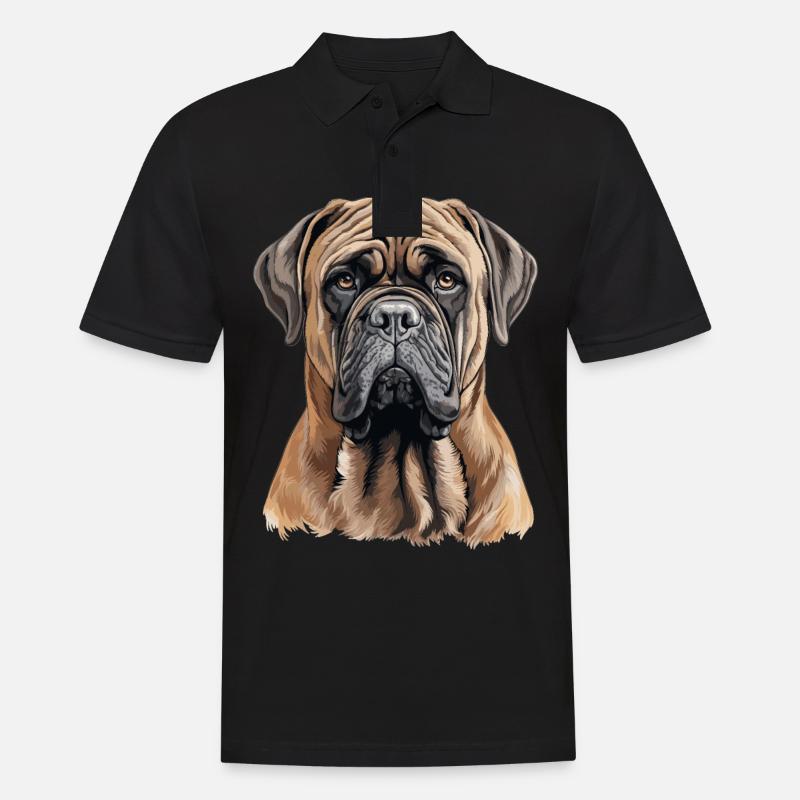 Mastiff - Männer Poloshirt - Schwarz