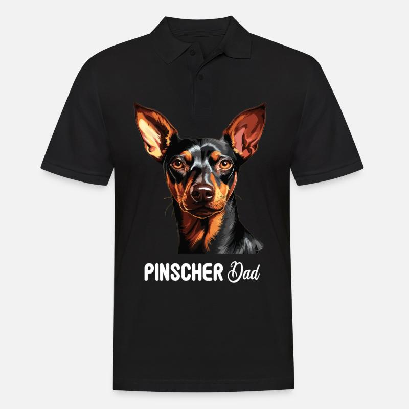 Pinscher - Männer Poloshirt - Schwarz