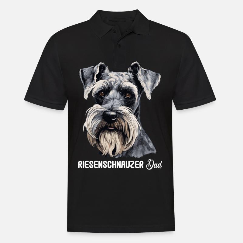 Schnauzer géant - Polo Homme - noir