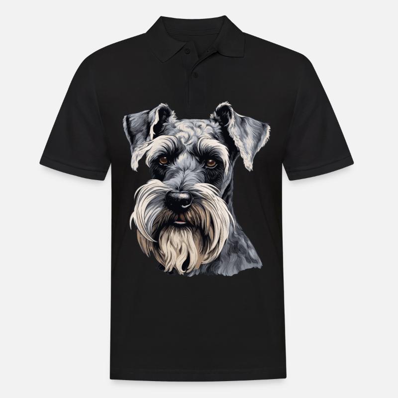 Riesenschnauzer - Männer Poloshirt - Schwarz
