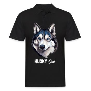 Husky - Männer Poloshirt - Schwarz - Vorne - Kai (181cm)
