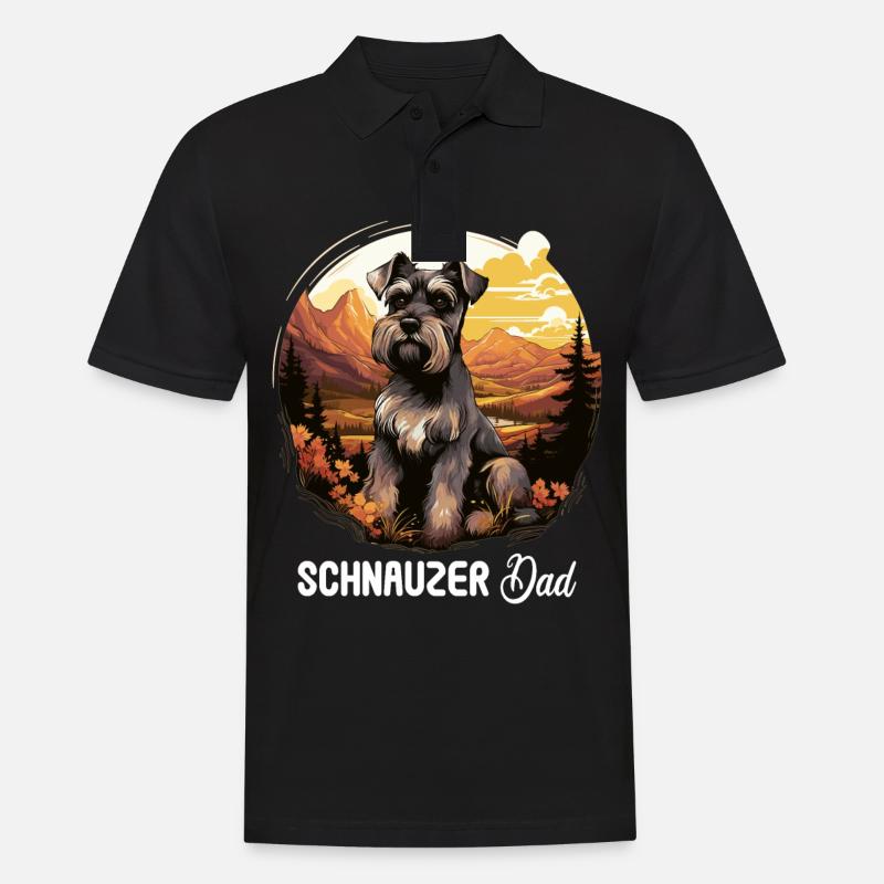 Schnauzer - Männer Poloshirt - Schwarz