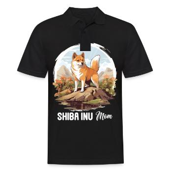 Shiba Inu - Polo Homme - noir - Devant - Kai (181cm)
