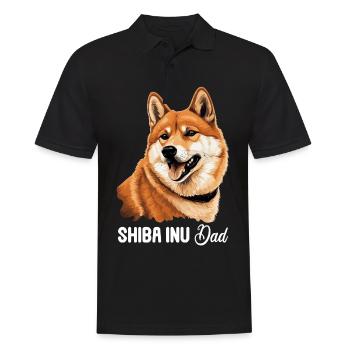 Shiba Inu - Polo Homme - noir - Devant - Kai (181cm)