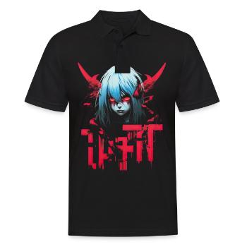 Anime Goth Girl Japanese Aesthetic Grunge Horror - Men's Polo Shirt - black - Front - Kai (181cm)