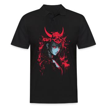 Anime Goth Girl Japonais Esthétique Grunge Horreur - Polo Homme - noir - Devant - Kai (181cm)