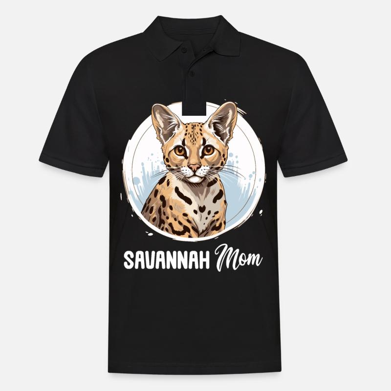 Savannah - Männer Poloshirt - Schwarz