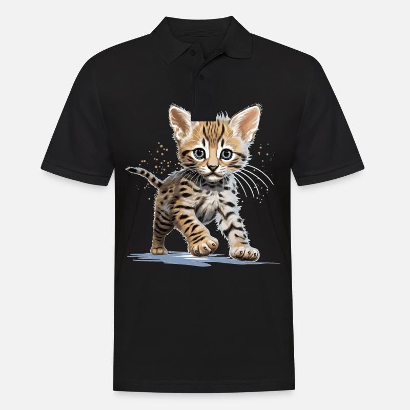 Savannah - Männer Poloshirt - Schwarz