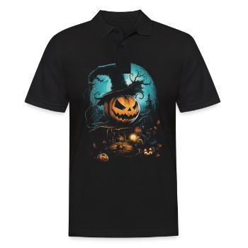 Halloween Creepy Artwork Horreur - Polo Homme - noir - Devant - Kai (181cm)