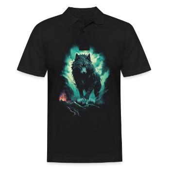 Werewolf Wolf Mythology Role Playing Animal - Men's Polo Shirt - black - Front - Kai (181cm)