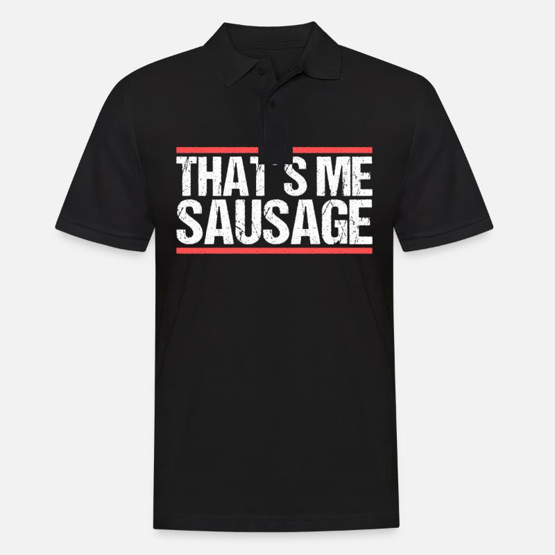 That´s me sausage. Denglisch - Männer Poloshirt - Schwarz