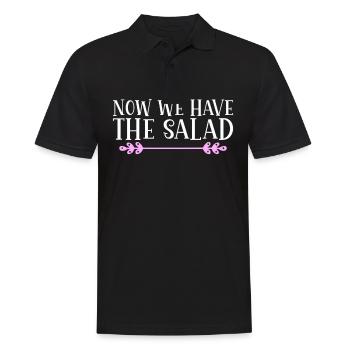 Maintenant, nous avons la salade. Danglais - Polo Homme - noir - Devant - Kai (181cm)