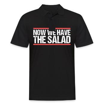 Maintenant, nous avons la salade. Danglais - Polo Homme - noir - Devant - Kai (181cm)