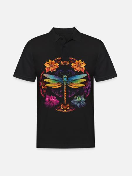 Mandala Chakra Spirituell Hinduismus Spiritualität - Männer Poloshirt - Schwarz