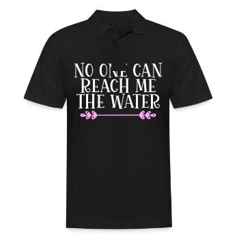 Personne ne peut m’atteindre l’eau Denglisch - Polo Homme - noir - Devant - Kai (181cm)