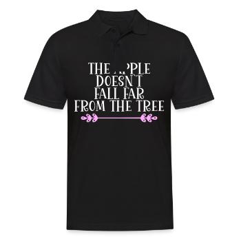 La pomme ne tombe pas loin de l’arbre Denglisch - Polo Homme - noir - Devant - Kai (181cm)