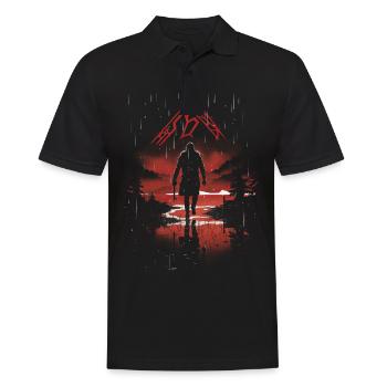 Viking Silhouette Scandinavia Viking - Men's Polo Shirt - black - Front - Kai (181cm)