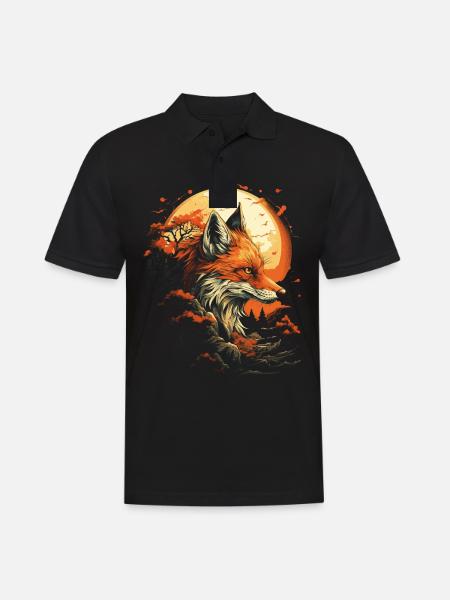Fantay Fox Magic Fox - Men's Polo Shirt - black