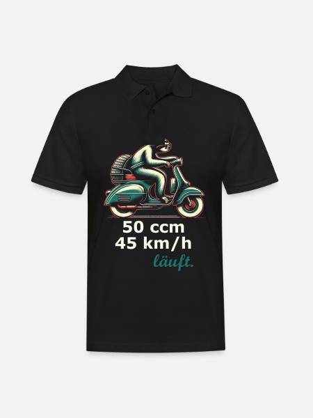 Faultier Roller - Männer Poloshirt - Schwarz