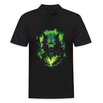 Fantasy Loup Loup-Garou Horreur Épée Surnaturel - Polo Homme - noir - Devant - Kai (181cm)