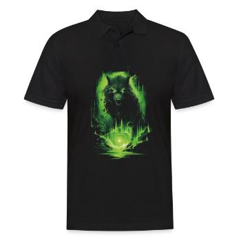 Fantasy Loup Loup-Garou Horreur Épée Surnaturel - Polo Homme - noir - Devant - Kai (181cm)