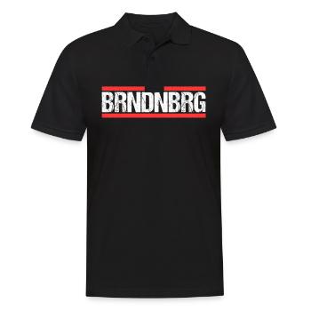 Brandenburger Brandenburgerin Brandenburg - Männer Poloshirt - Schwarz - Vorne - Kai (181cm)