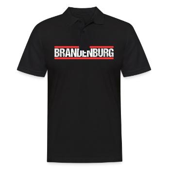 Brandenburger Brandenburgerin Brandenburg - Männer Poloshirt - Schwarz - Vorne - Kai (181cm)