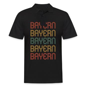Bayer Bayerin Bayern - Männer Poloshirt - Schwarz - Vorne - Kai (181cm)