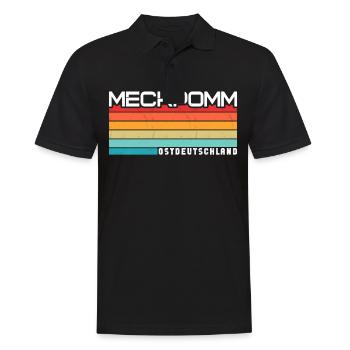 Meckpomm Mecklenburg Vorpommern - Männer Poloshirt - Schwarz - Vorne - Kai (181cm)