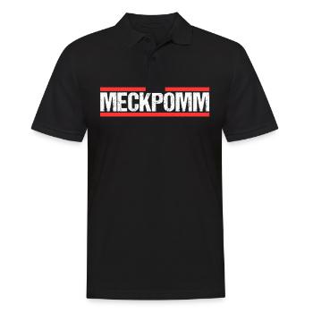 Meckpomm Mecklenburg Vorpommern - Männer Poloshirt - Schwarz - Vorne - Kai (181cm)