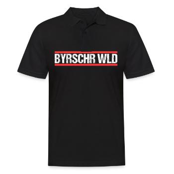 Bayrischer Wald - Männer Poloshirt - Schwarz - Vorne - Kai (181cm)