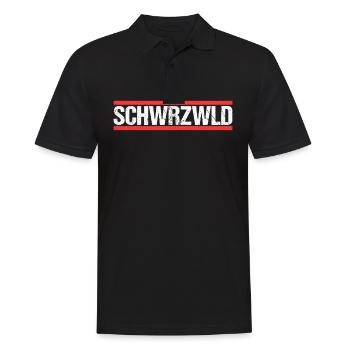 Schwarzwald - Männer Poloshirt - Schwarz - Vorne - Kai (181cm)