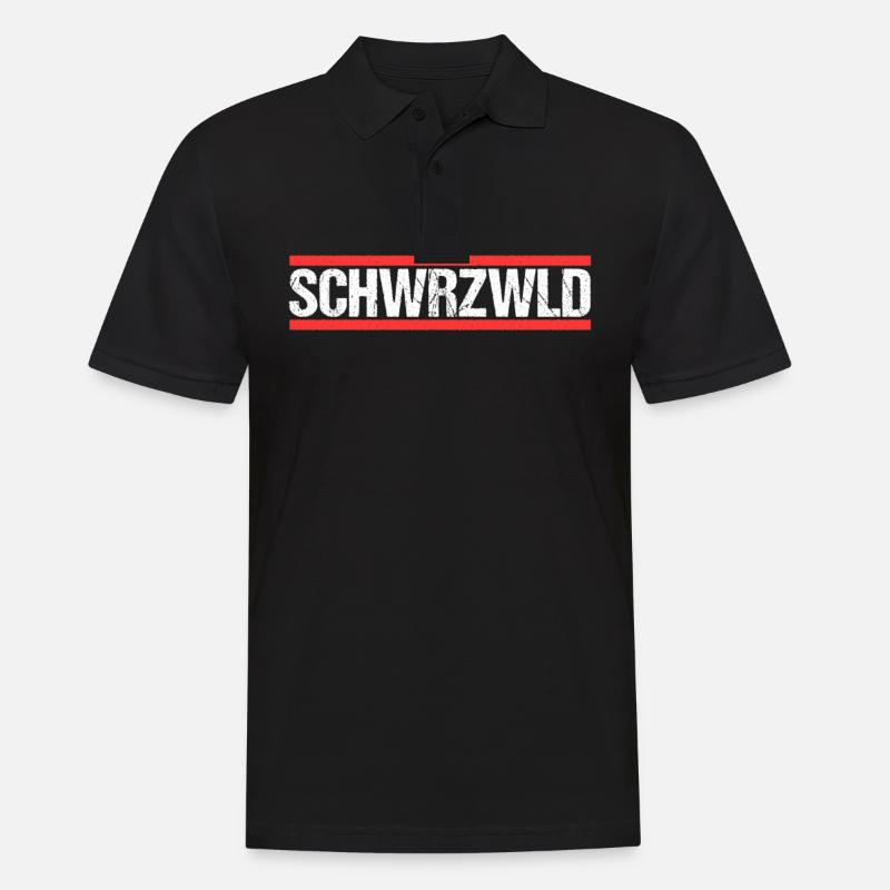 Schwarzwald - Männer Poloshirt - Schwarz