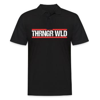 Thüringer Wald - Männer Poloshirt - Schwarz - Vorne - Kai (181cm)