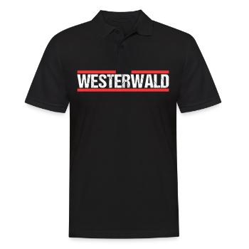Westerwald - Männer Poloshirt - Schwarz - Vorne - Kai (181cm)