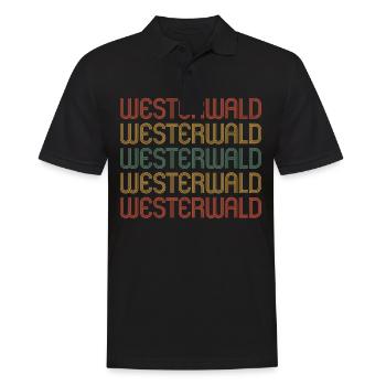 Westerwald - Männer Poloshirt - Schwarz - Vorne - Kai (181cm)