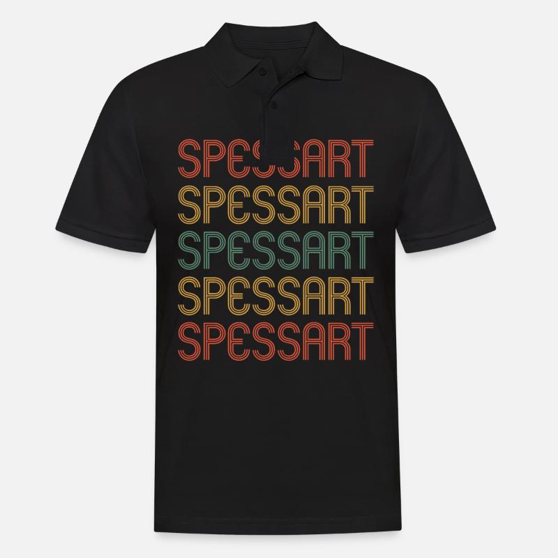 Spessart - Männer Poloshirt - Schwarz