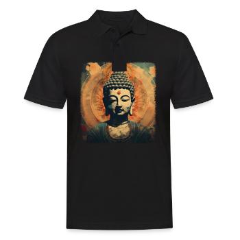 Buddhism Yoga Buddhist Zen Meditation Buddha - Men's Polo Shirt - black - Front - Kai (181cm)