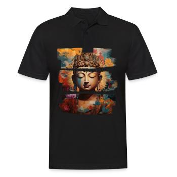 Buddhism Yoga Buddhist Zen Meditation Buddha - Men's Polo Shirt - black - Front - Kai (181cm)