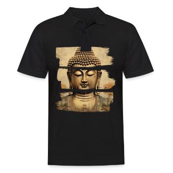 Buddhism Yoga Buddhist Zen Meditation Buddha - Men's Polo Shirt - black - Front - Kai (181cm)