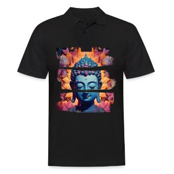 Buddhism Yoga Buddhist Zen Meditation Buddha - Men's Polo Shirt - black - Front - Kai (181cm)