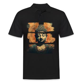 Buddhism Yoga Buddhist Zen Meditation Buddha - Men's Polo Shirt - black - Front - Kai (181cm)