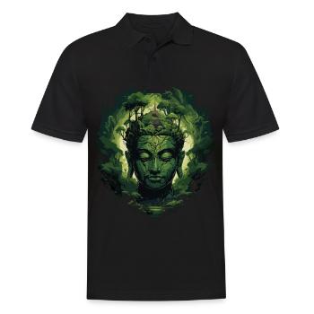 Buddhism Yoga Buddhist Zen Meditation Buddha - Men's Polo Shirt - black - Front - Kai (181cm)