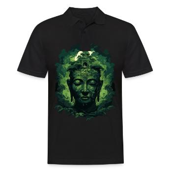 Buddhism Yoga Buddhist Zen Meditation Buddha - Men's Polo Shirt - black - Front - Kai (181cm)