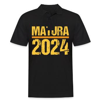 Matura Young Girls Women and Men Matura 2024 - Men's Polo Shirt - black - Front - Kai (181cm)