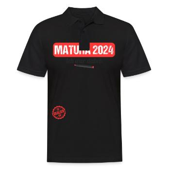 Matura Young Girls Women and Men Matura 2024 - Men's Polo Shirt - black - Front - Kai (181cm)